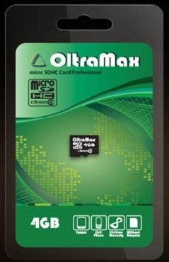   OLTRAMAX MicroSDHC 4GB Class4 [OM004GCSDHC4-W/A-AD]