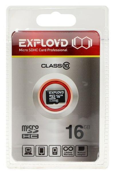   EXPLOYD MicroSDHC 16GB Class10 - / [EX0016GCSDHC10-W/A-AD]