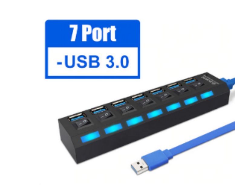  SMARTBUY (SBHA-7307-B) USB 3.0  + ., 7 , 