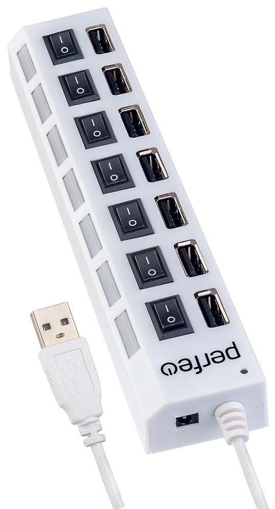  PERFEO (PF_C3224) USB-HUB 7 Port, (PF-H033 White) 