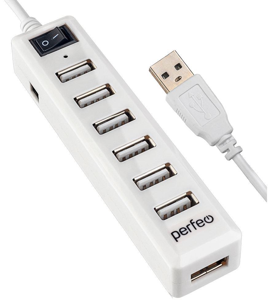  PERFEO (PF_C3226) USB-HUB 7 Port, (PF-H034 White) 