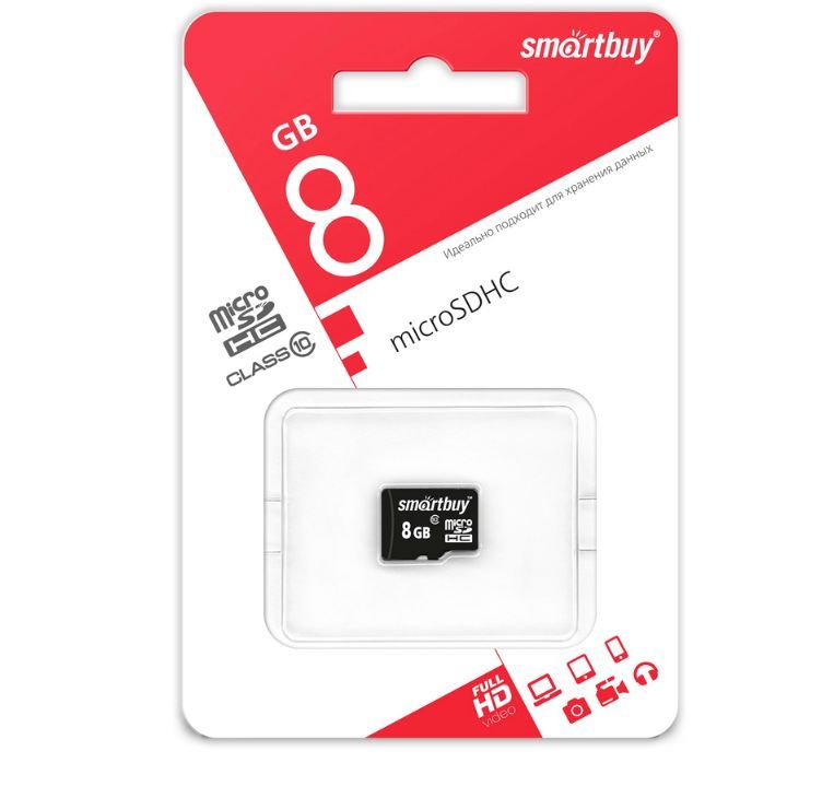  SMARTBUY (SB8GBSDCL10-00) MicroSDHC 8GB lass10