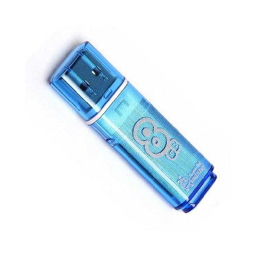 USB  SMARTBUY (SB8GBGS-B) 8GB GLOSSY SERIES BLUE
