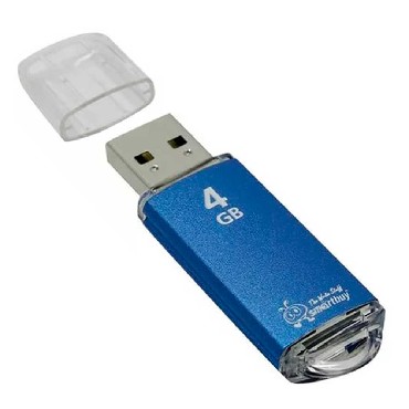 USB  SMARTBUY (SB4GBVC-B) 4GB V-CUT BLUE