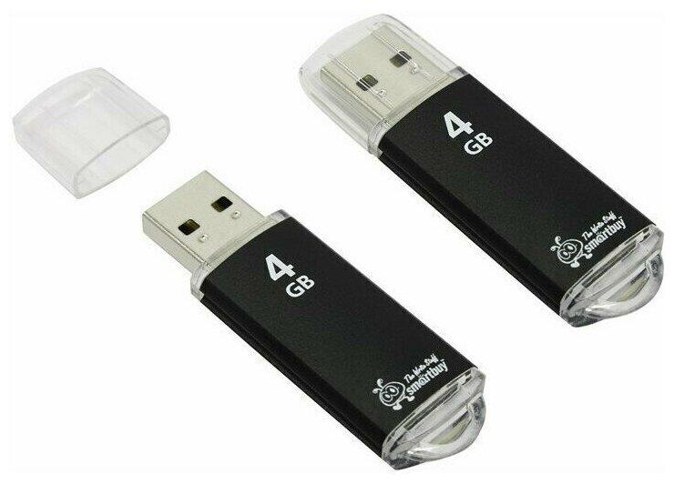 USB  SMARTBUY (SB4GBVC-K) 4GB V-CUT BLACK