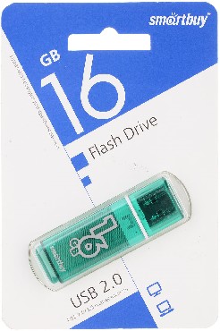 USB  SMARTBUY (SB16GBGS-G) 16GB GLOSSY SERIES GREEN