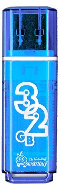 USB  SMARTBUY (SB32GBGS-B) 32GB GLOSSY SERIES BLUE