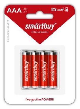   SMARTBUY (SBBA-3A04B) LR03-4BL