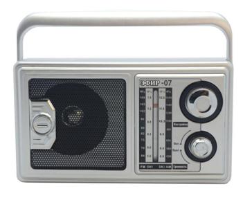 Радиоприемник ЭФИР 07 FM 64-108МГц, бат. 2*R20,...