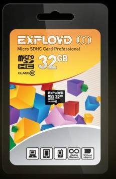  EXPLOYD MicroSDHC 32GB Class10 - / [EX0032GCSDHC10-W/A-AD]