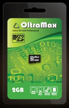   OLTRAMAX MicroSD 2GB   [OM002GCSD-W/A-AD]