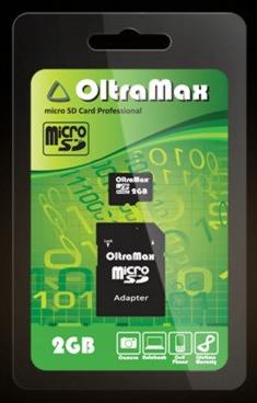  OLTRAMAX MicroSDHC 2GB +  SD [OM002GCSD-AD]