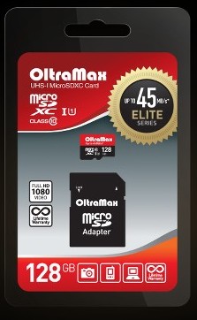   OLTRAMAX MicroSDXC 128GB Class 10 UHS-1 Elite