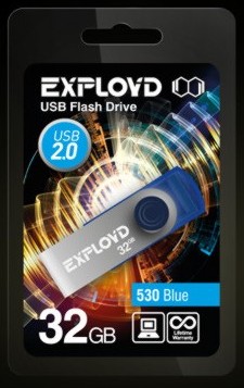 USB флэш-накопитель EXPLOYD 32GB 530 синий...