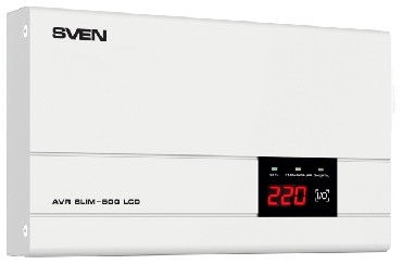 Стабилизатор SVEN AVR SLIM-500 LCD