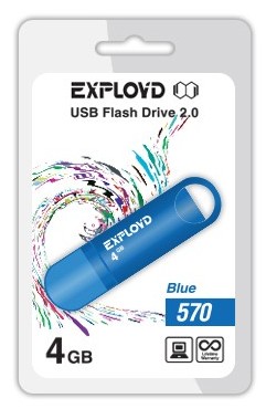 USB - EXPLOYD 4GB 570  [EX-4GB-570-Blue]