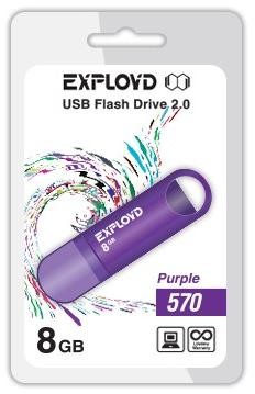 USB - EXPLOYD 8GB 570  [EX-8GB-570-Purple]