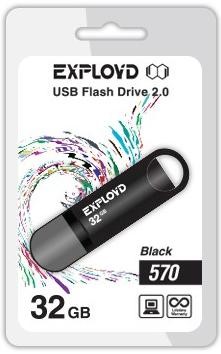 USB - EXPLOYD 32GB 570  [EX-32GB-570-Black]