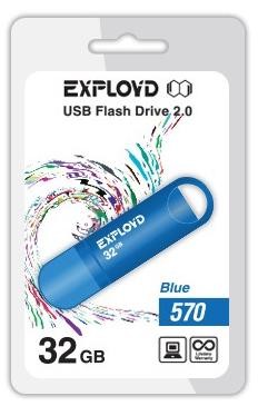 USB флэш-накопитель EXPLOYD 32GB 570 синий [EX-32GB-570-Blue]