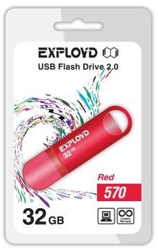 USB - EXPLOYD 32GB 570  [EX-32GB-570-Red]