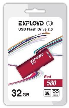USB - EXPLOYD 32GB-580- [EX-32GB-580-Red]