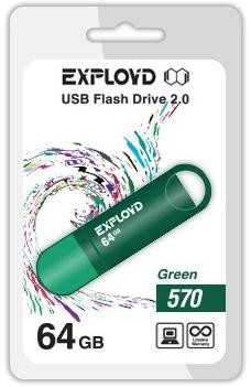 USB - EXPLOYD 64GB 570  [EX-64GB-570-Green]