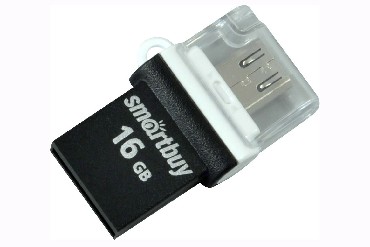 USB  SMARTBUY (SB16GBPO-K) 16GB POKO SERIES OTG BLACK