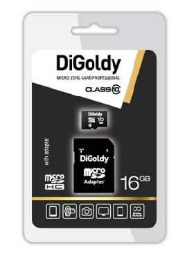  DIGOLDY MicroSDHC 16GB Class10 + SD