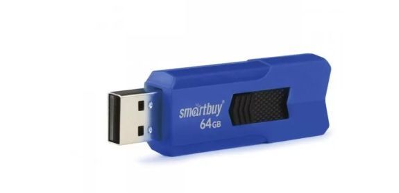 USB флеш SMARTBUY (SB64GBST-B) 64GB STREAM BLUE