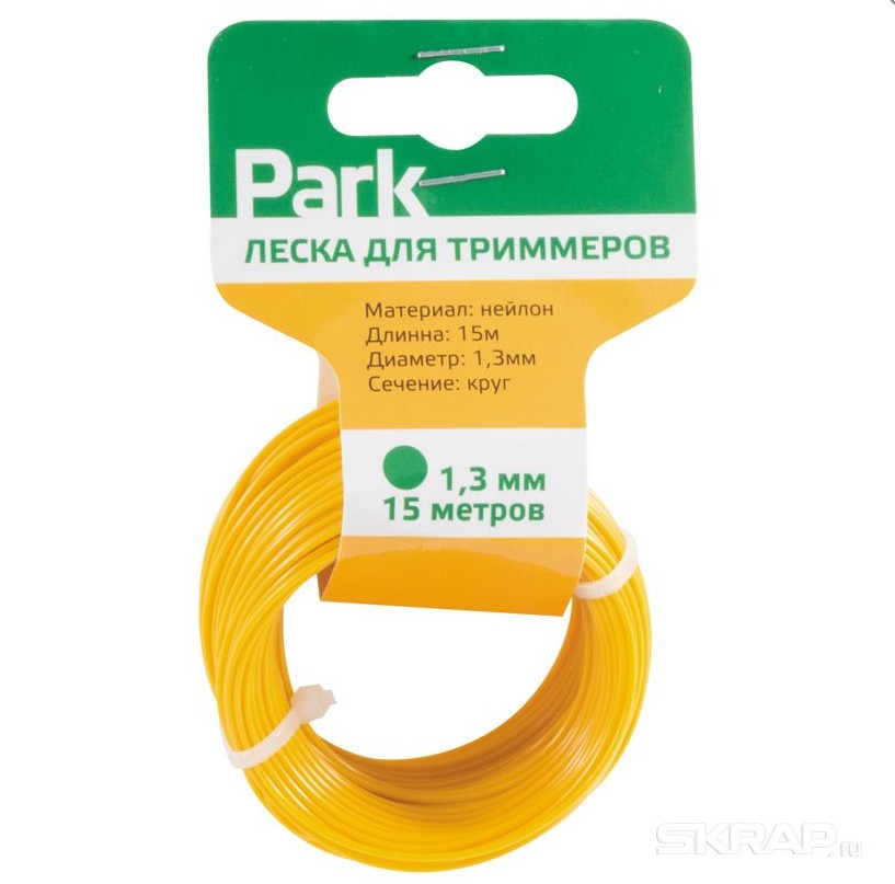  PARK Леска для триммеров Park 1,3мм, 15м, круг (990593)