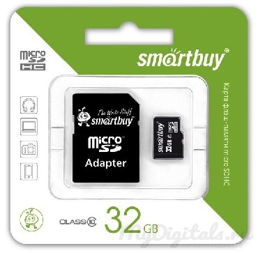   SMARTBUY (SB32GBSDCL10-01LE) MicroSDHC 32GB Class10 LE + 