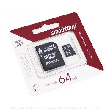   SMARTBUY (SB64GBSDCL10-01LE) MicroSDXC 64GB Class10 LE + 