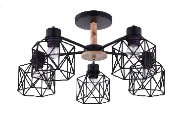 ���������� ESCADA 508/5PL E27*60W BLACK