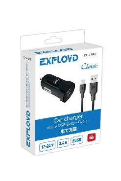  EXPLOYD EX-Z-582 micro USB 3.4 2.4+1 2USB  Classic