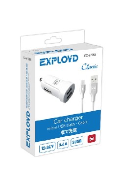  EXPLOYD EX-Z-583 micro USB 3.4 2.4+1 2USB  Classic
