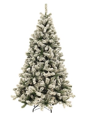   ROYAL CHRISTMAS  FLOCK TREE PROMO HINGED - 150CM 164150