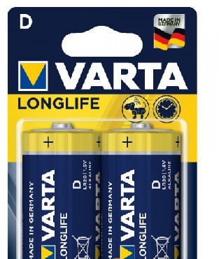   VARTA LR20 D BL2 LONGLIFE ALKALINE 1.5V (4120) (4120113412)