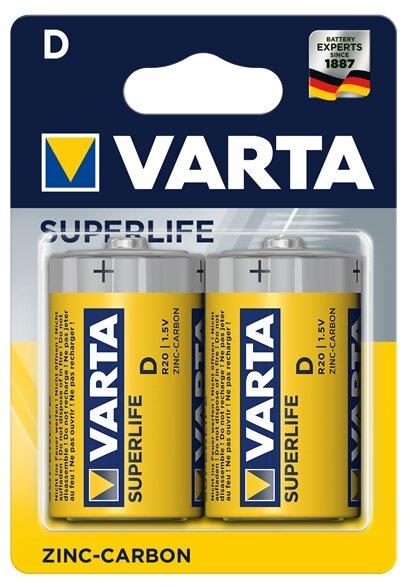  VARTA R14 C BL2 SUPER LIFE HEAVY DUTY 1.5V (2014) (2/24/120) (2014101412)