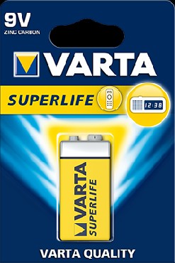 �������� ������� VARTA ����� 6F22 BL1 SUPER LIFE HEAVY DUTY 9V (2022)