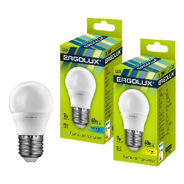   ERGOLUX (12143) LED-G45-7W-E27-3K