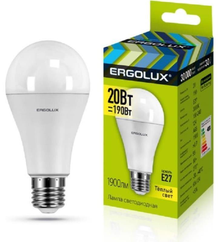   ERGOLUX (13182) LED-A65-20W-E27-3K
