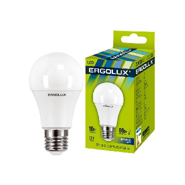   ERGOLUX (12879) LED-A60-10W-E27-6K