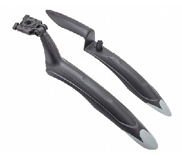 Крылья STELS Крылья 24"-26" XGNB-039А, пластиковые, чёрно-серые,