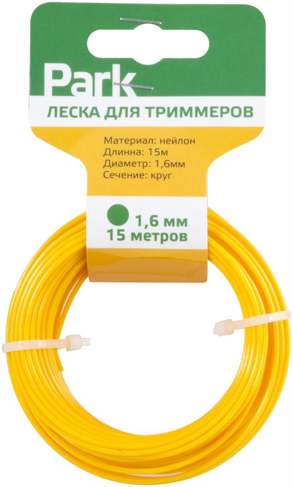  PARK Леска для триммеров PARK 1,6мм, 15м, круг...