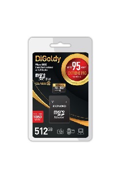   DIGOLDY MicroSDXC 512GB Class10 +  SD (95MB/s)