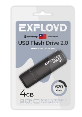 USB флэш-накопитель EXPLOYD EX-4GB-620-Black