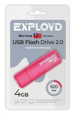USB флэш-накопитель EXPLOYD EX-4GB-620-Red
