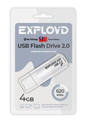 USB флэш-накопитель EXPLOYD EX-4GB-620-White