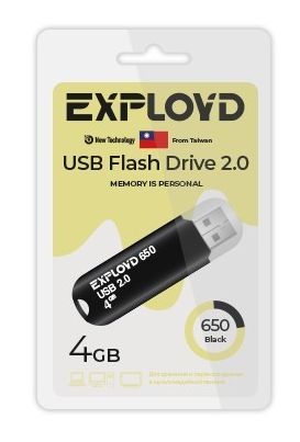 USB флэш-накопитель EXPLOYD EX-4GB-650-Black