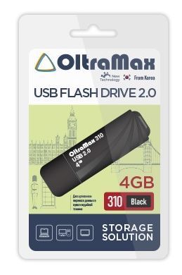 USB флэш-накопитель OLTRAMAX OM-4GB-310-Black